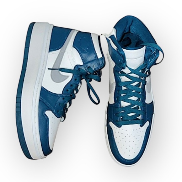 Nike Air Jordan 1 Elevate high sneakers in gray and blue sz 11 New with tags - Picture 2 of 16